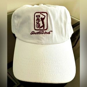 TPC Southwind Memphis Golf Club White and Maroon Hat NEW WITH TAGS
